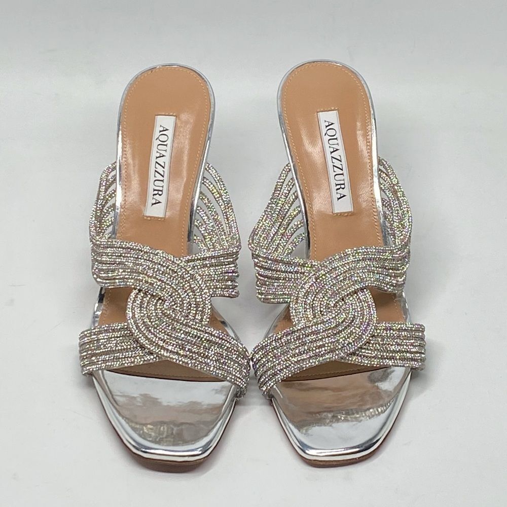 Aquazzura Gatsby Embellished Mules size 38 - Picture 4 of 16